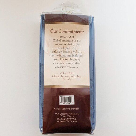 4/$20 - Solid Polyester Shower Liner in Sapphire I 72-in L - Picture 2 of 7